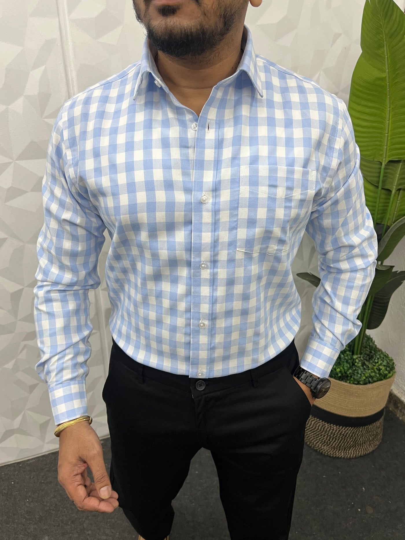 Oxford fabric box shirt