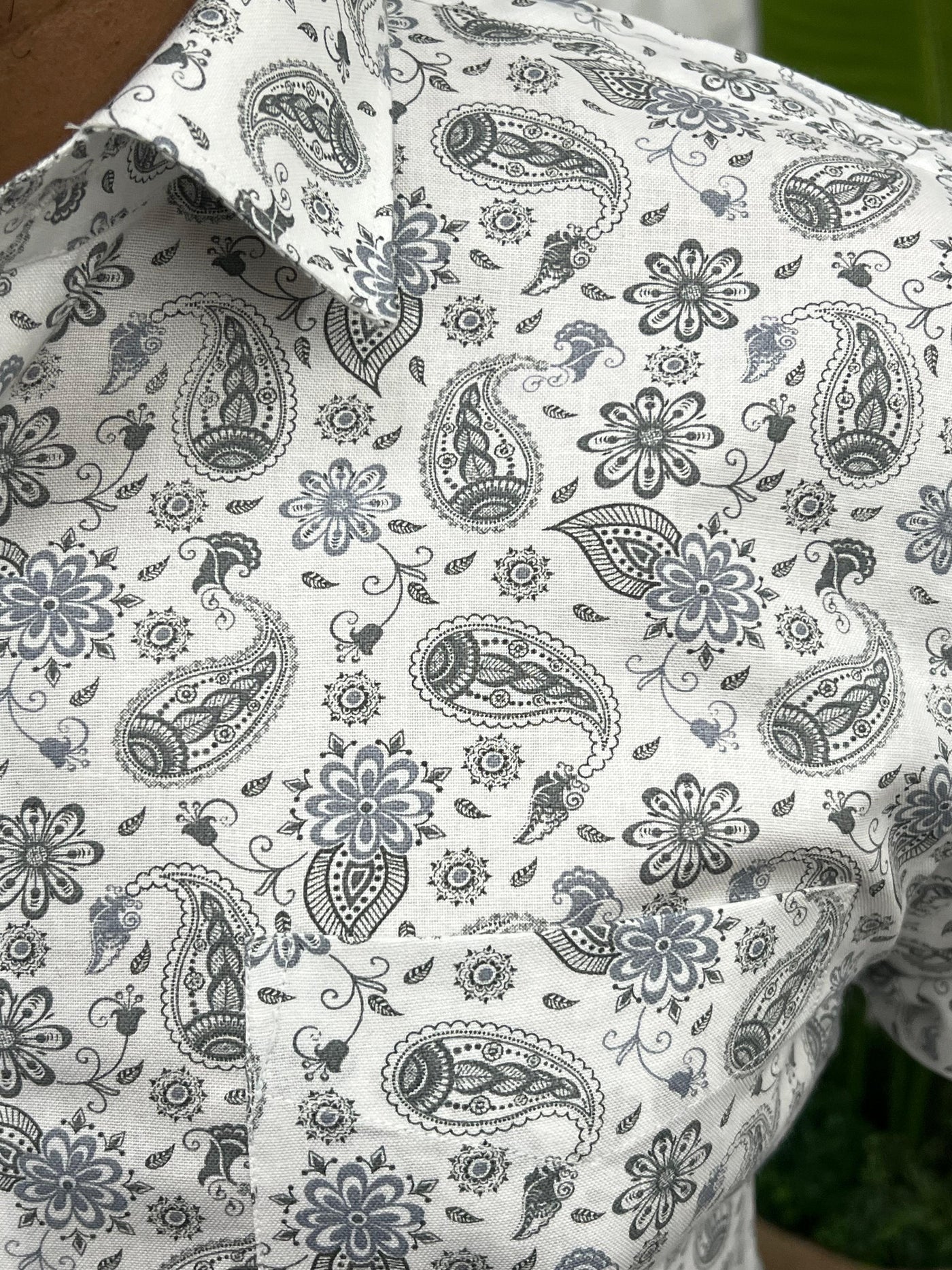 Cotton fabric formal print shirt