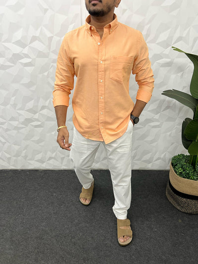 Yarn dyed pestal oxford shirt