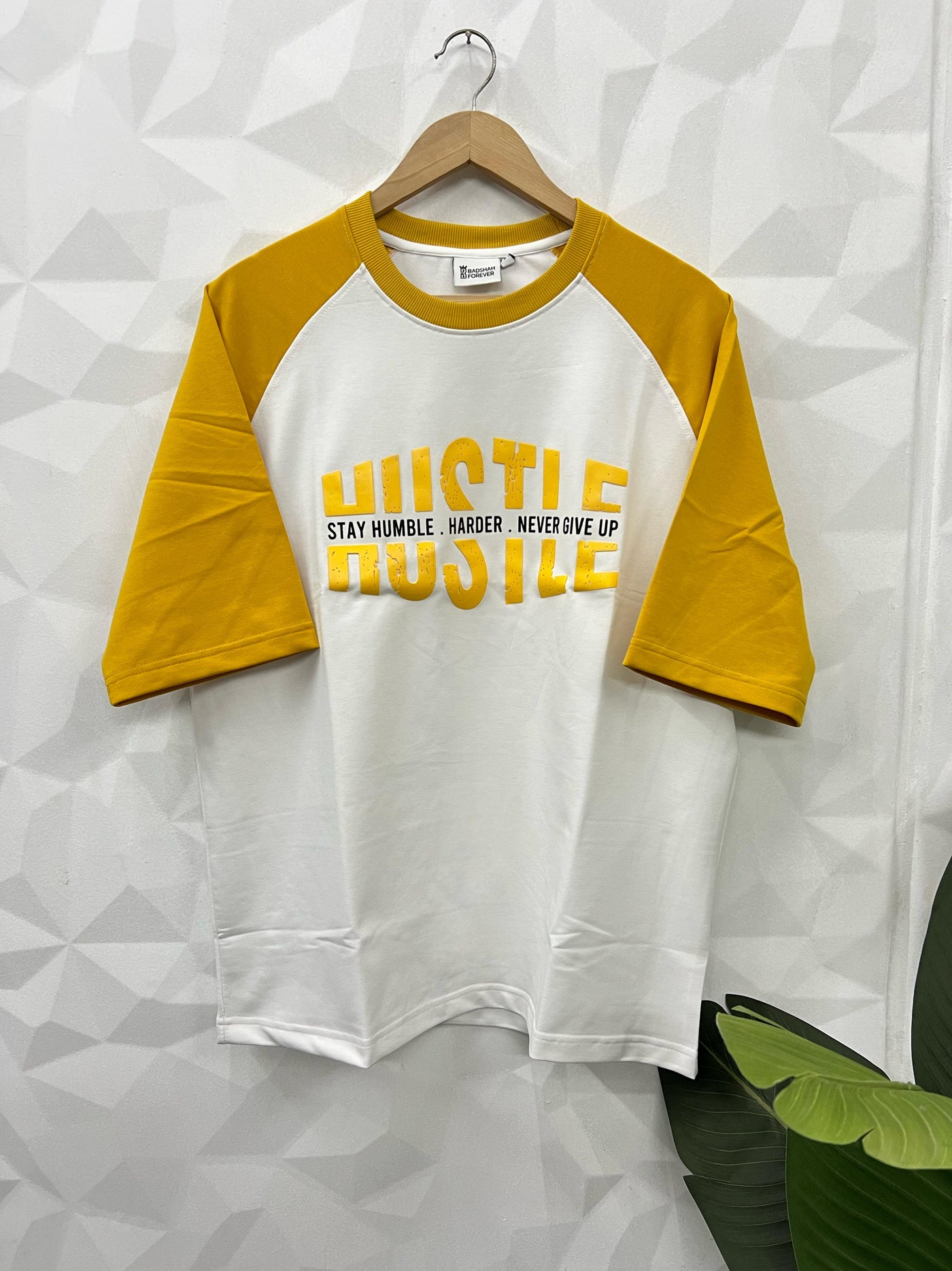 Cotton looper raglan t-shirt