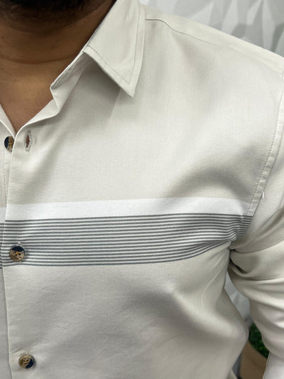 Chest pannel club wear shirt