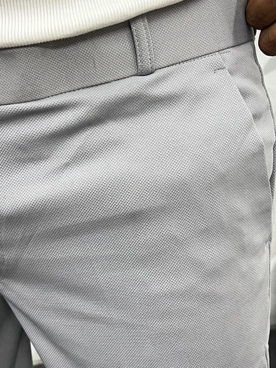 Peanut fabric ankle trouser