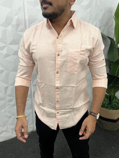 Twill fabric plain shirt