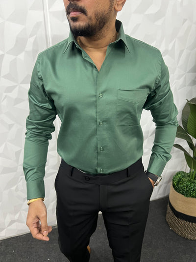Cotton lycra fabric plain shirt