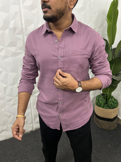 Double cloth soft linen shirt