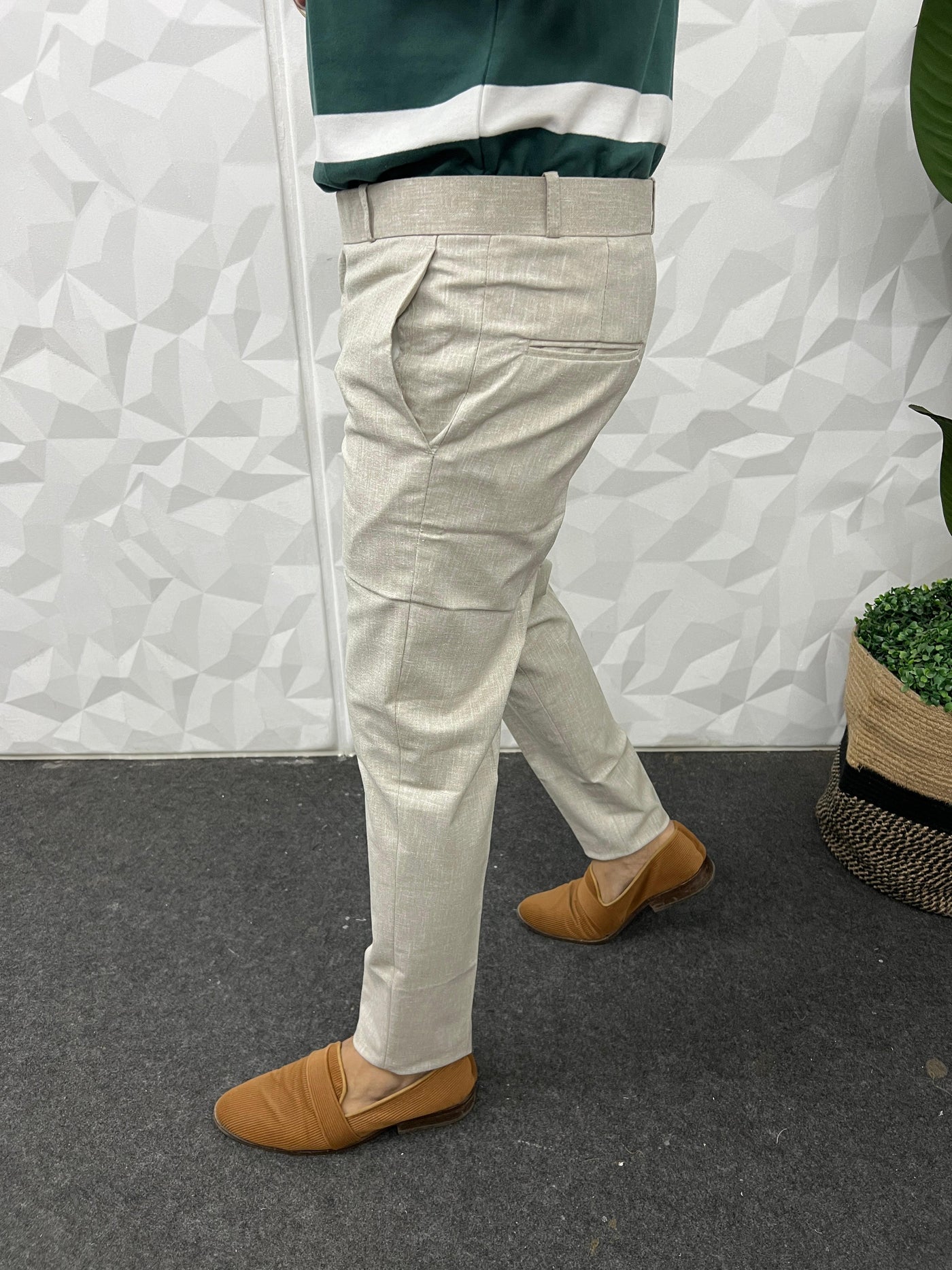 Cotton Linen fabric trouser