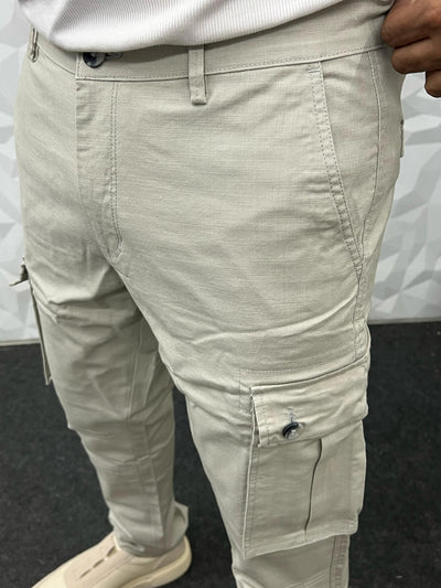 Linen fabric cargo pant
