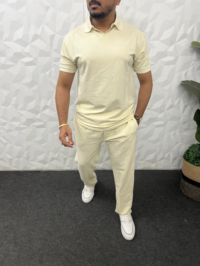 Cotton puff fabric cordset