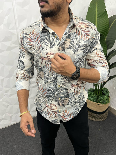Cotton giza premium printed shirt
