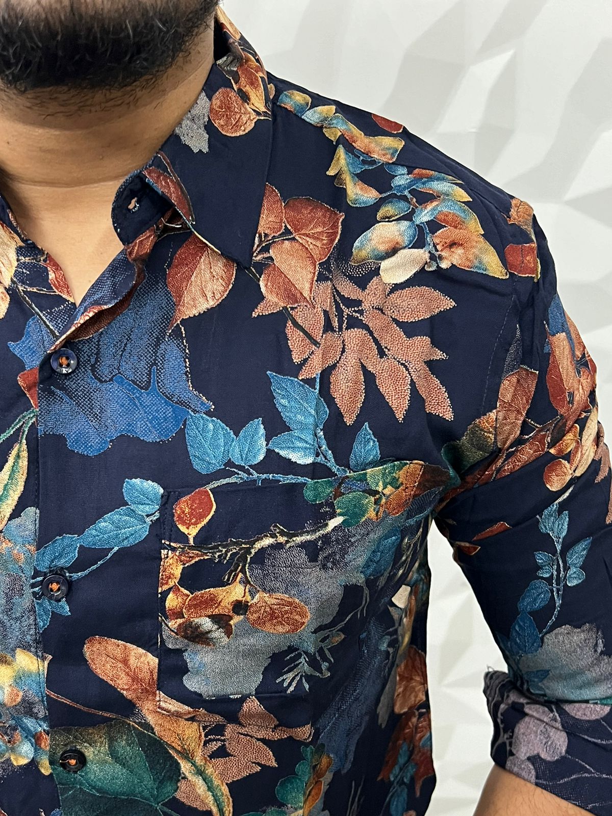 Vescos fabric printed shirt