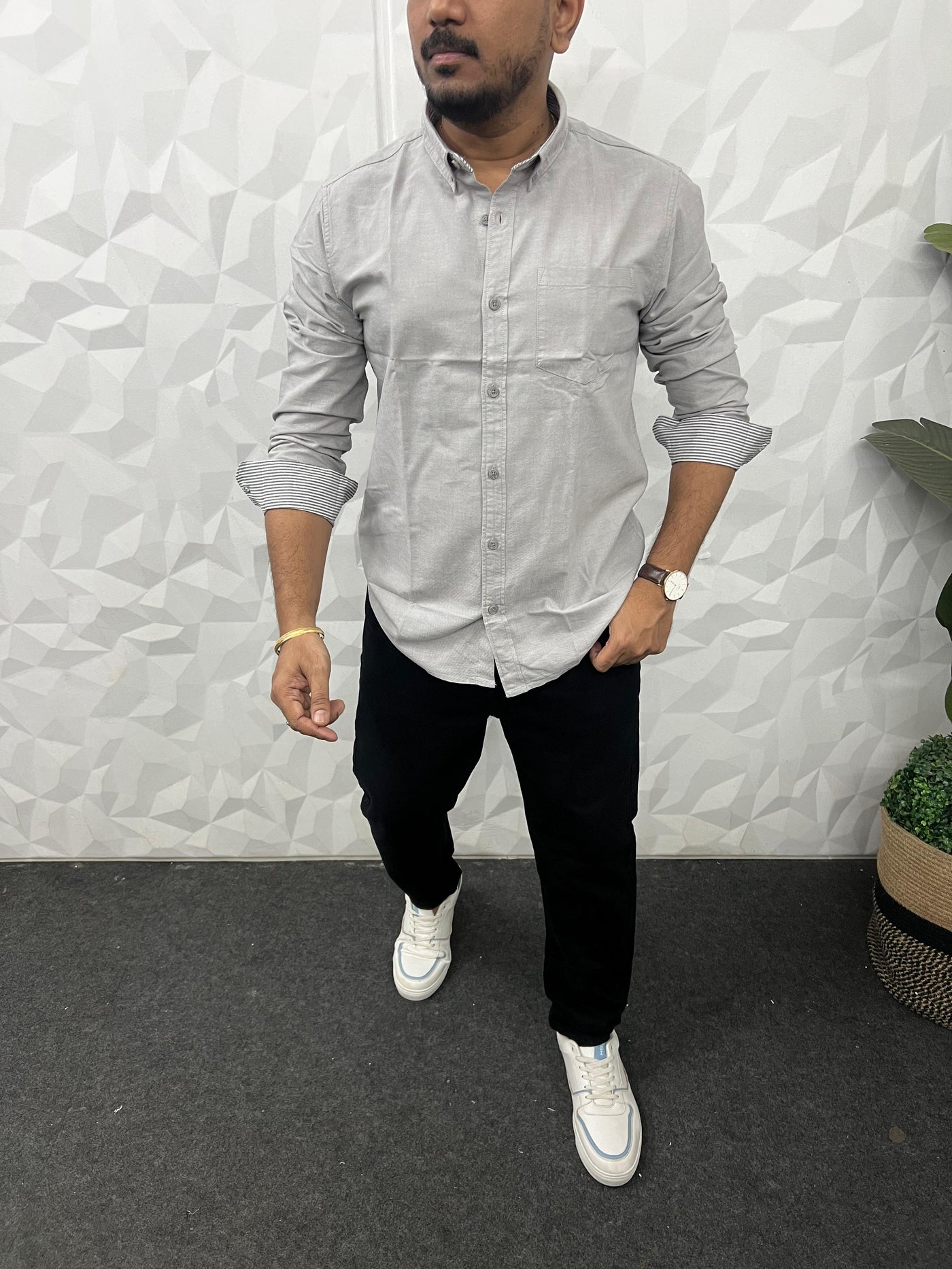 Yarn dyed premium oxford shirt