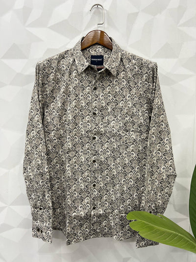 Cotton giza premium printed shirt