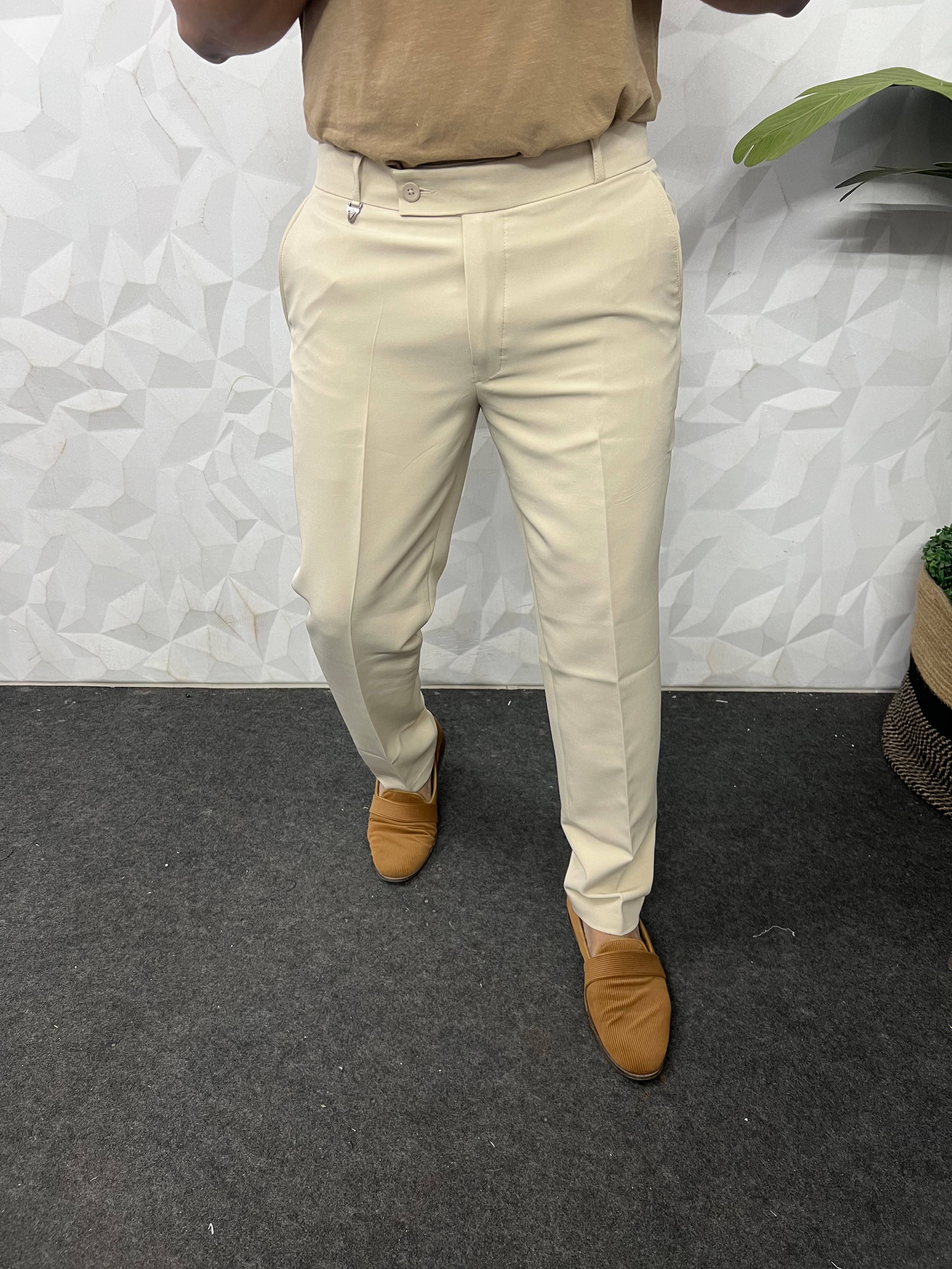Cotton lycra trouser