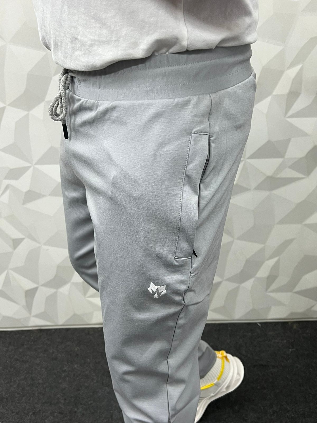 Imp fabric track pant ( light grey )