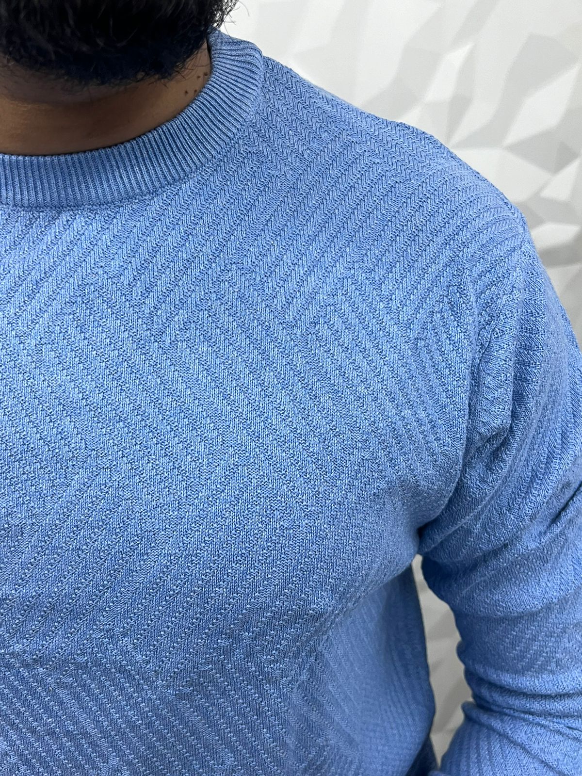 Pepe knitted full sleeve t-shirt ( sky blue )