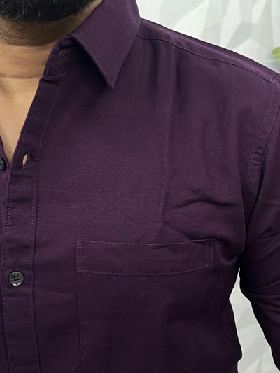 Twill fabric plain shirt