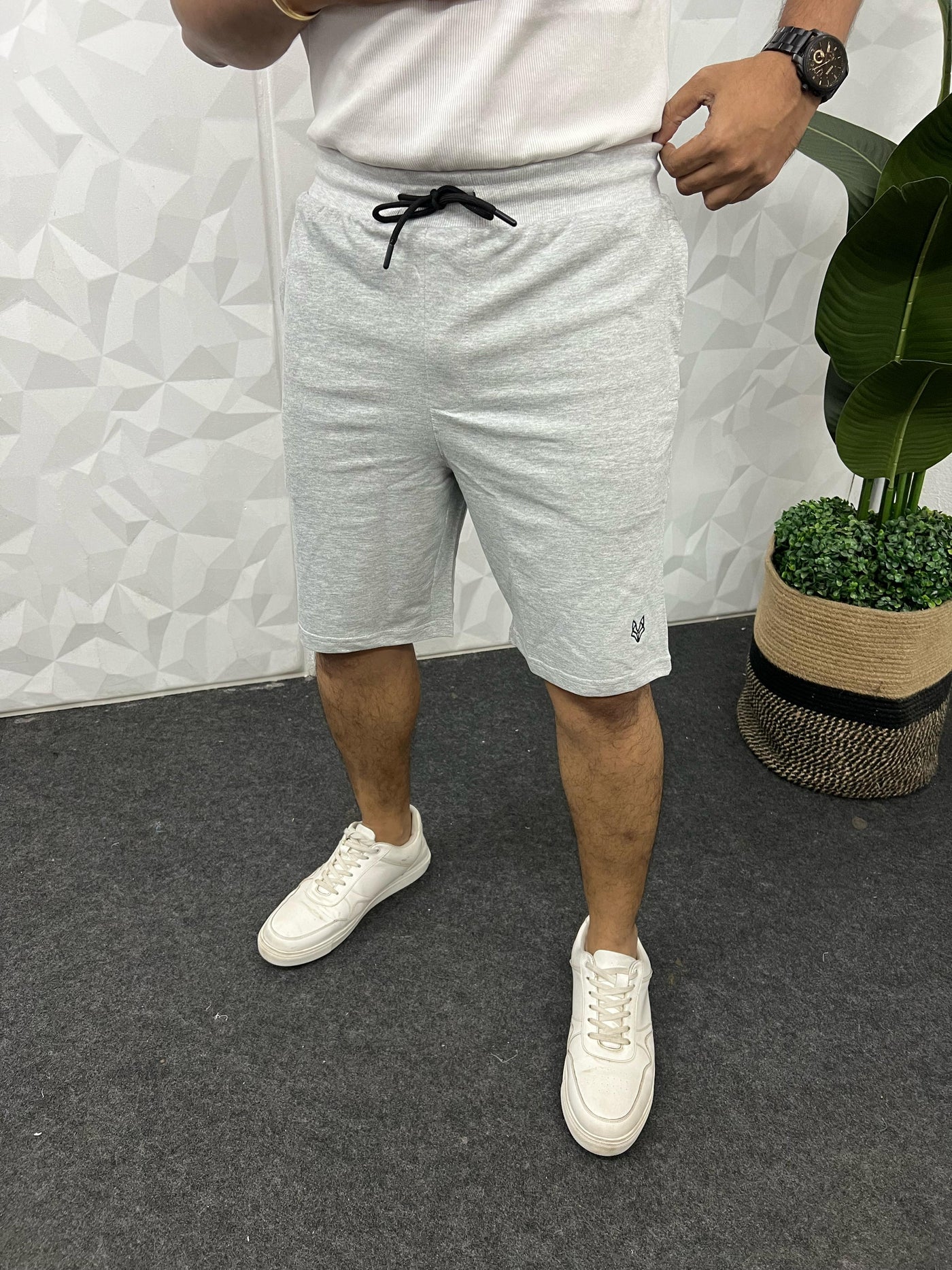 Cotton looper shorts