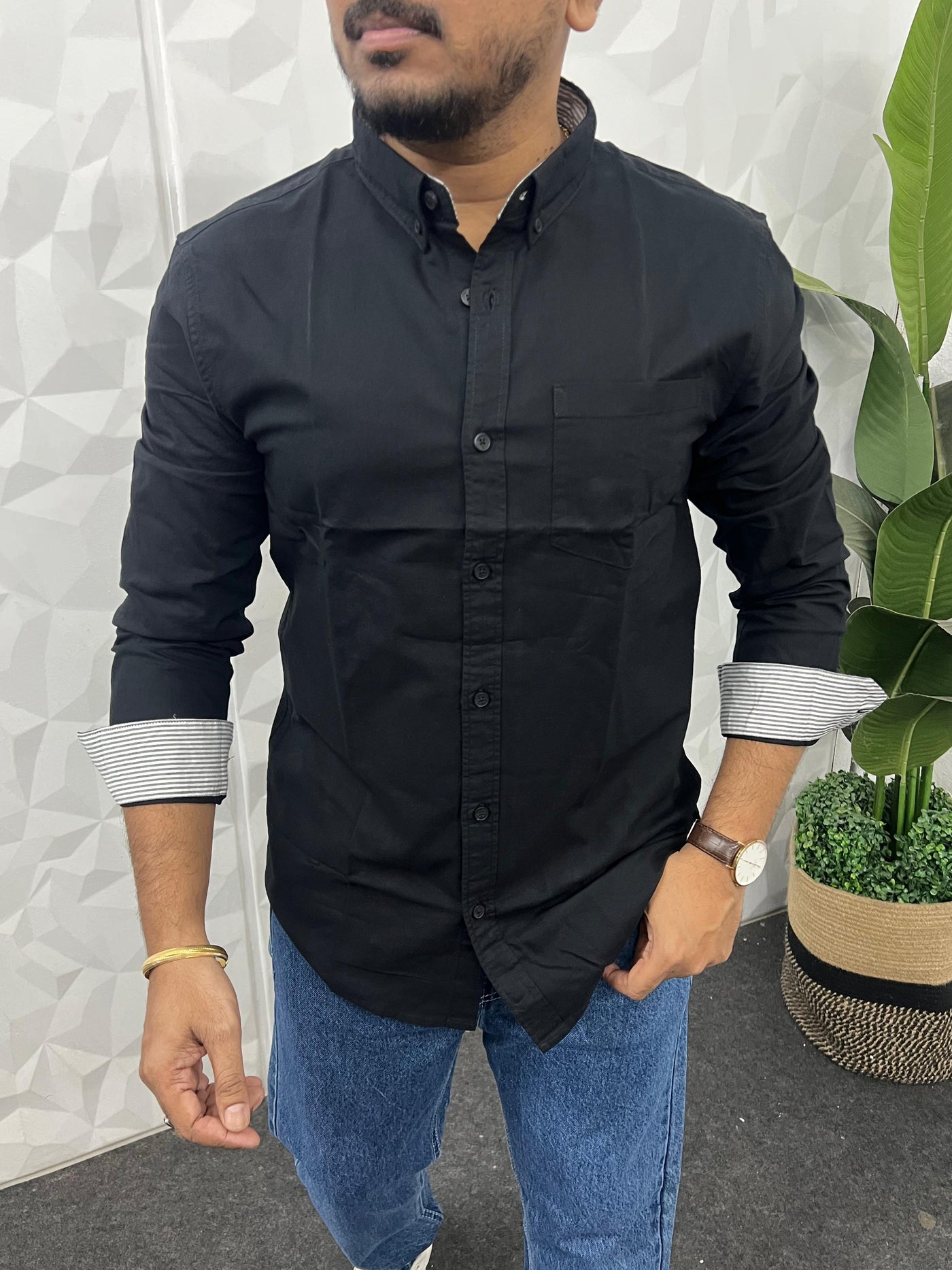 Yarn dyed premium oxford shirt