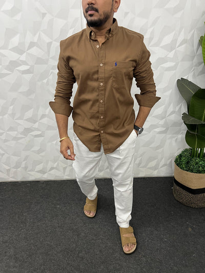 Corduroy lycra fabric shirt