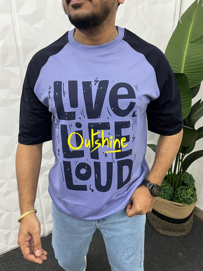 Cotton looper raglan t-shirt