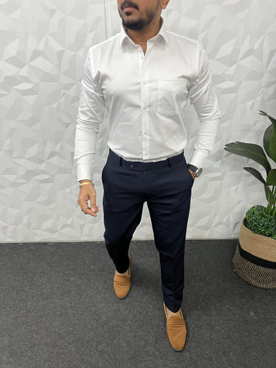 Cotton lycra fabric plain shirt