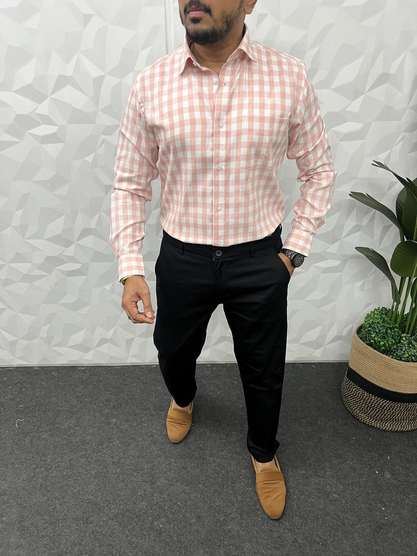 Oxford fabric box shirt