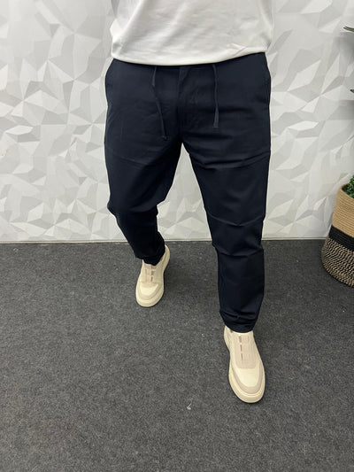 Blend linen fabric chino pant