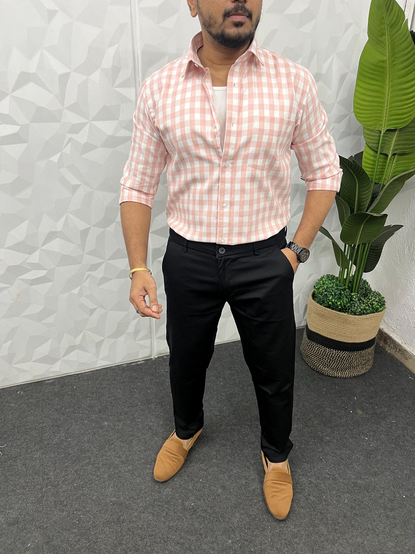 Oxford fabric box shirt