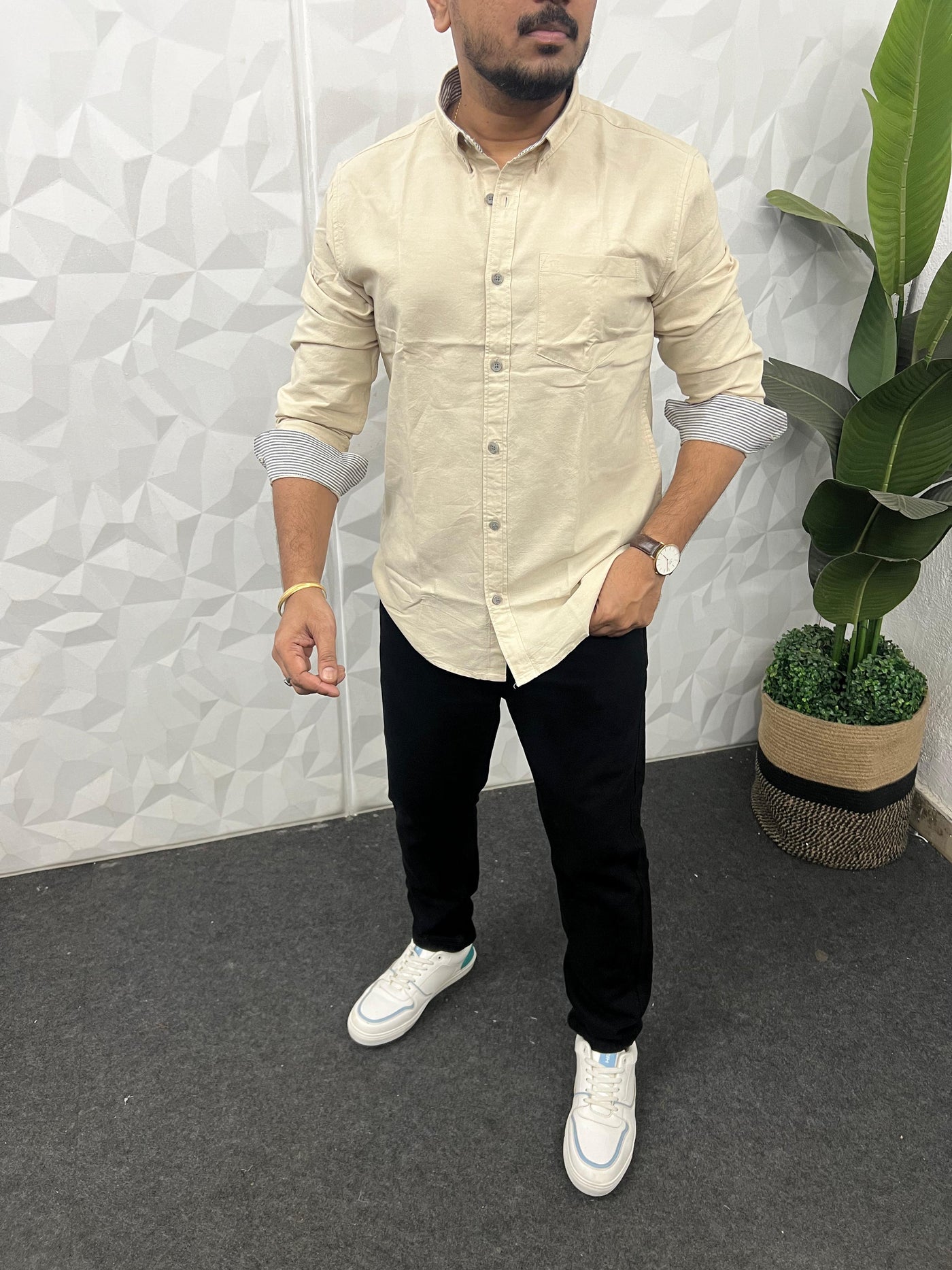 Yarn dyed premium oxford shirt