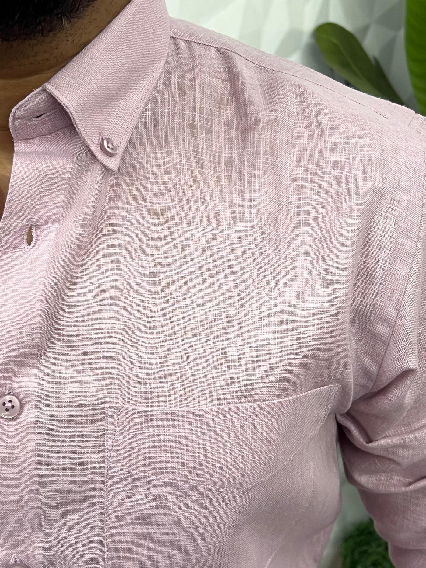 Khadi linen fabric plain shirt
