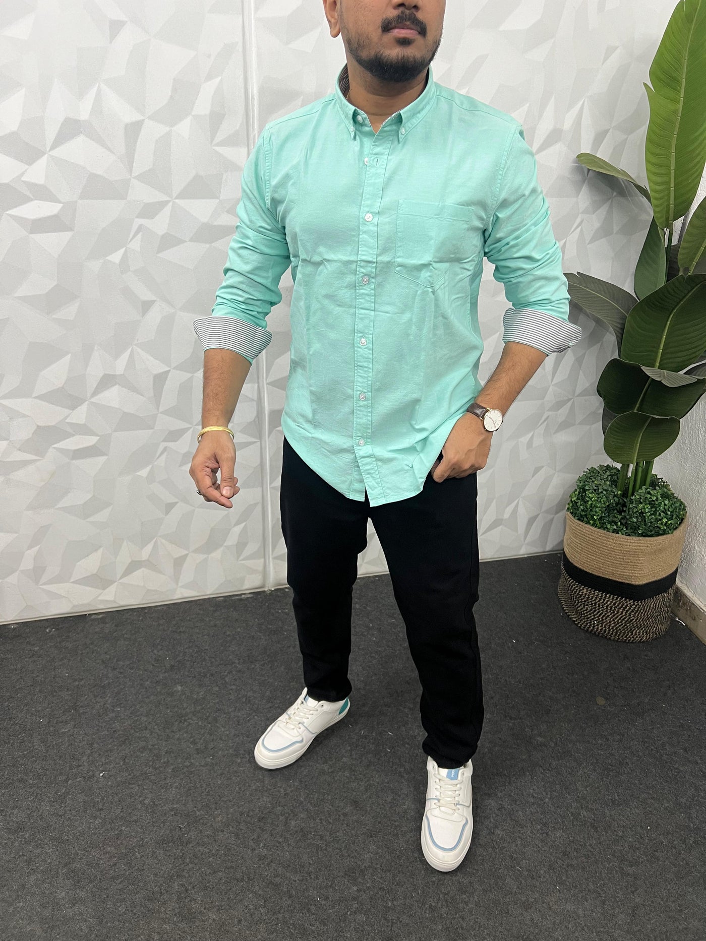 Yarn dyed premium oxford shirt