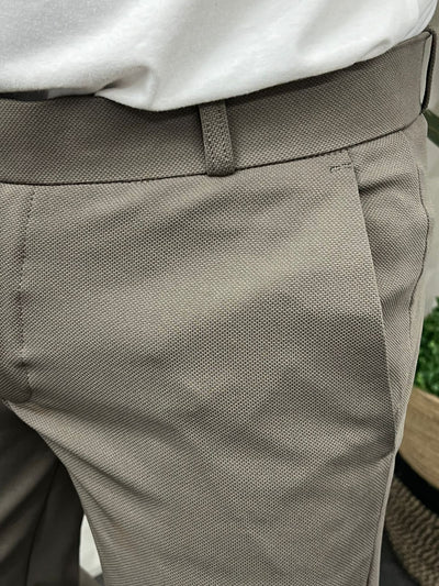 Peanut fabric trouser ( khaki )