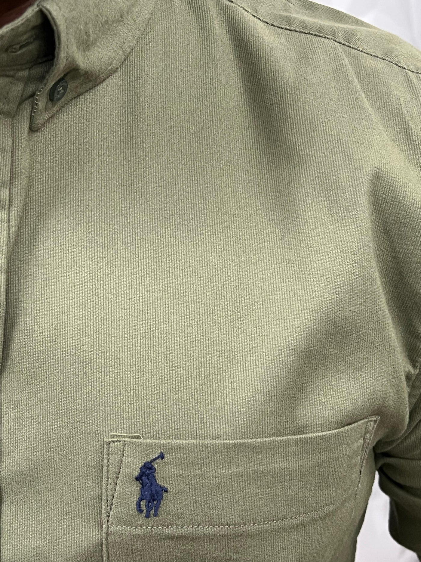 Corduroy lycra fabric shirt