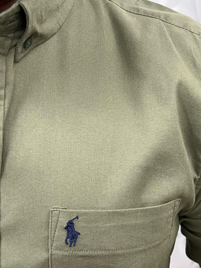 Corduroy lycra fabric shirt