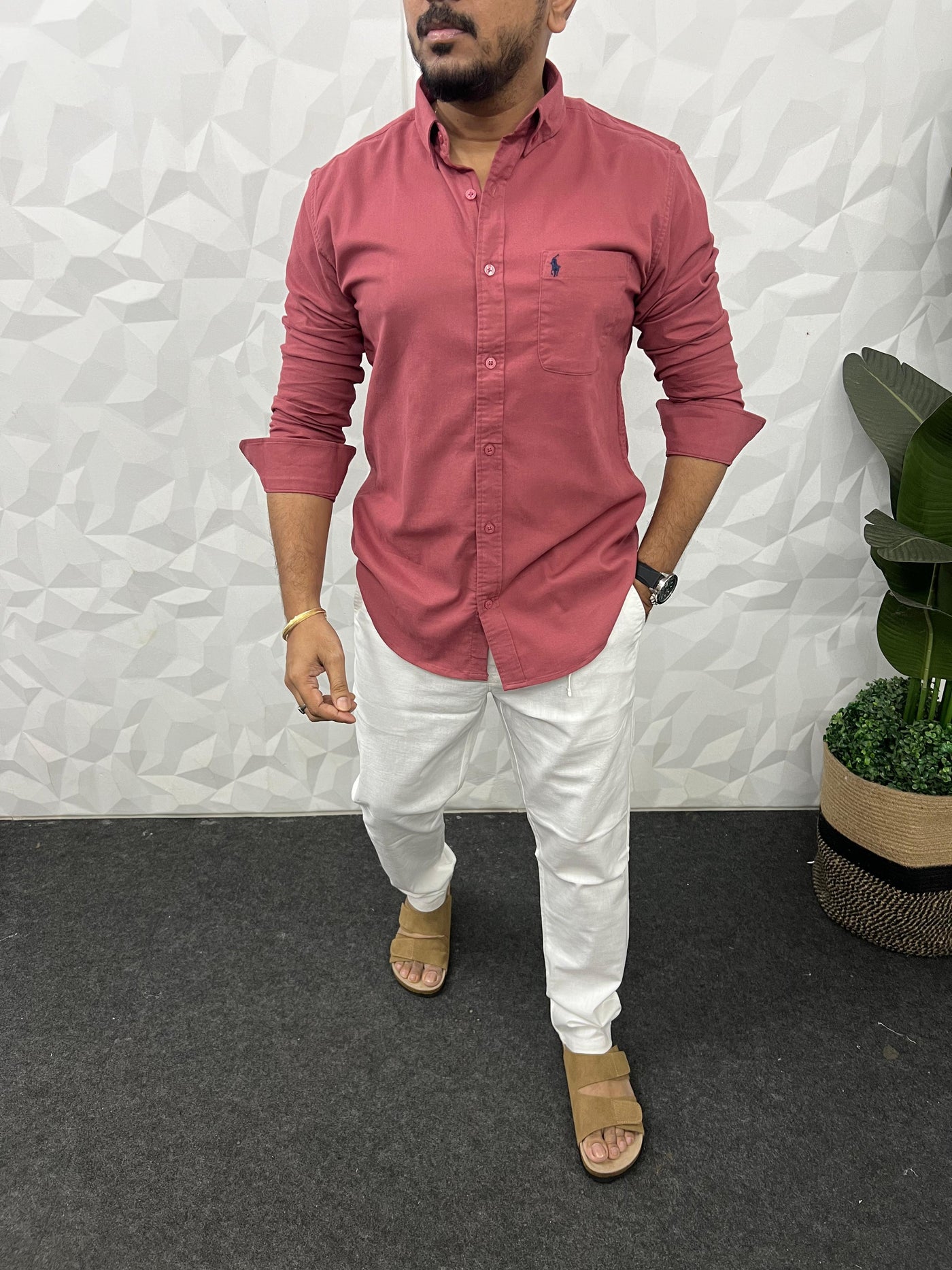 Corduroy lycra fabric shirt