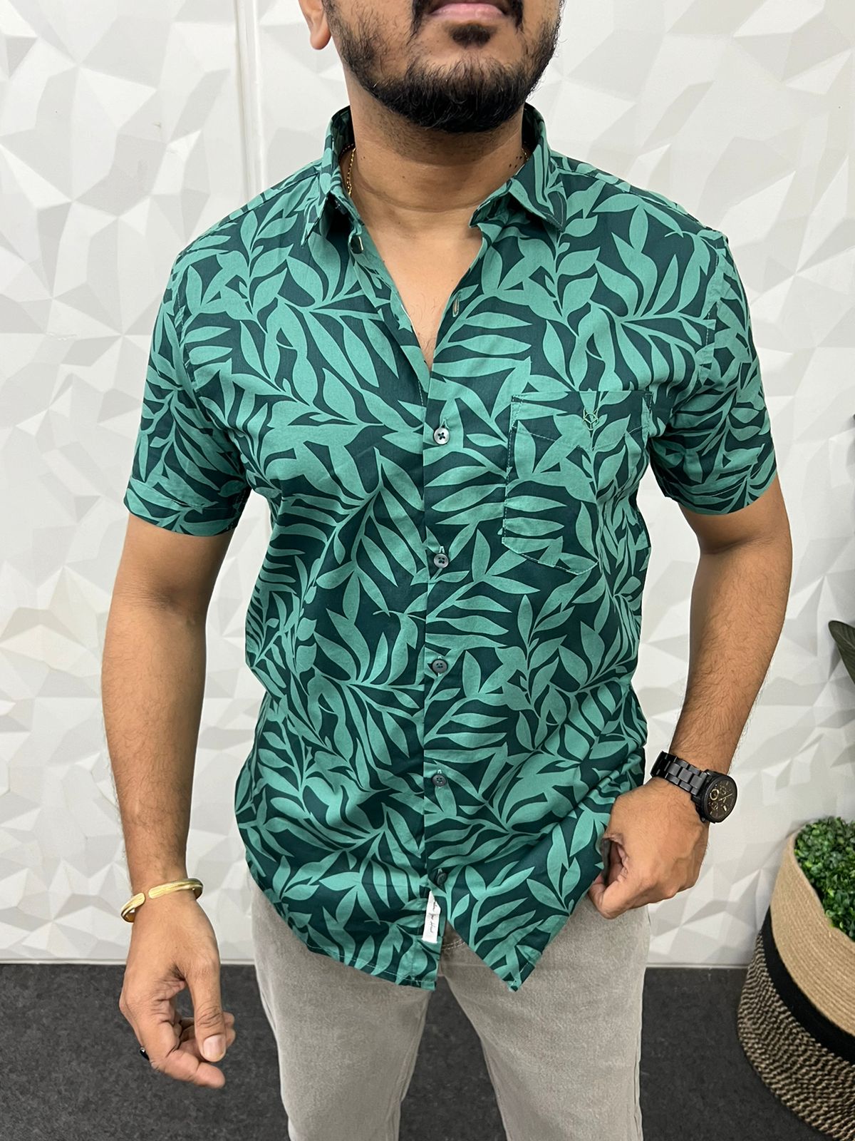 Export quality half printed shirt