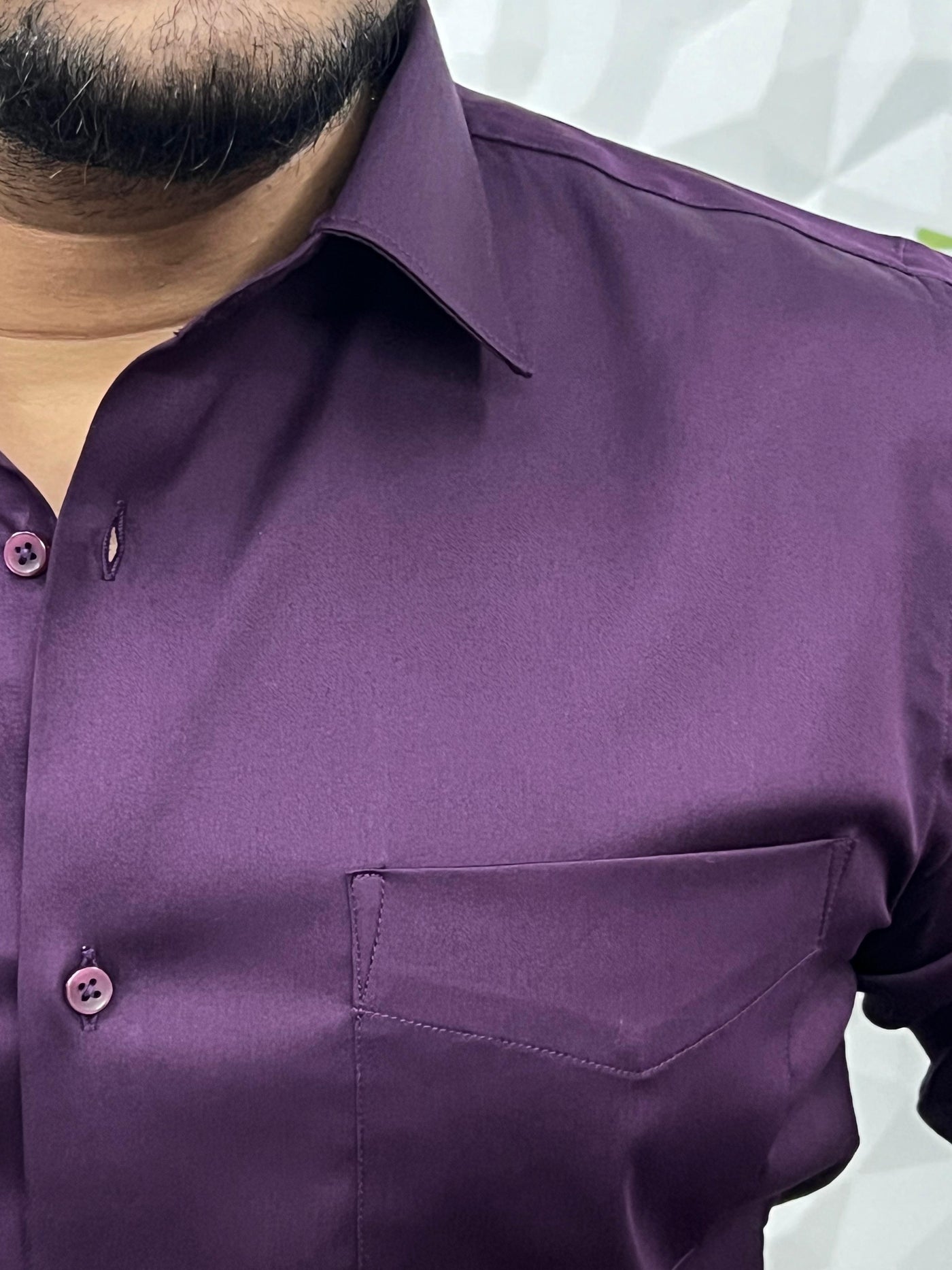 Cotton lycra plain shirt (Lavender)