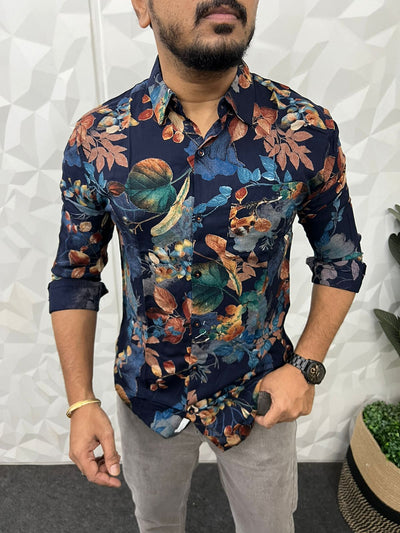 Vescos fabric printed shirt