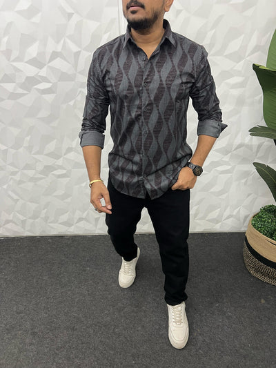 Cotton giza premium printed shirt