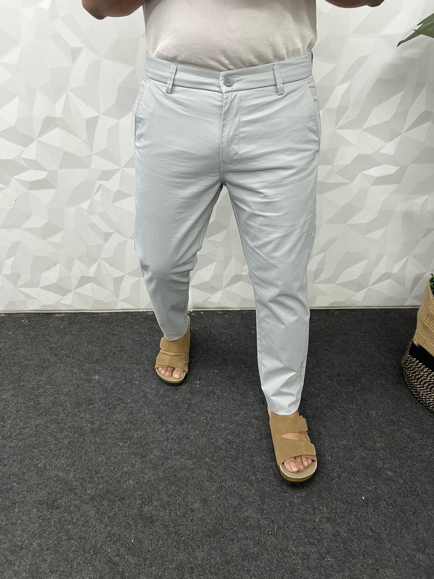 Cotton twill fabric chinos