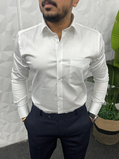Cotton lycra fabric plain shirt