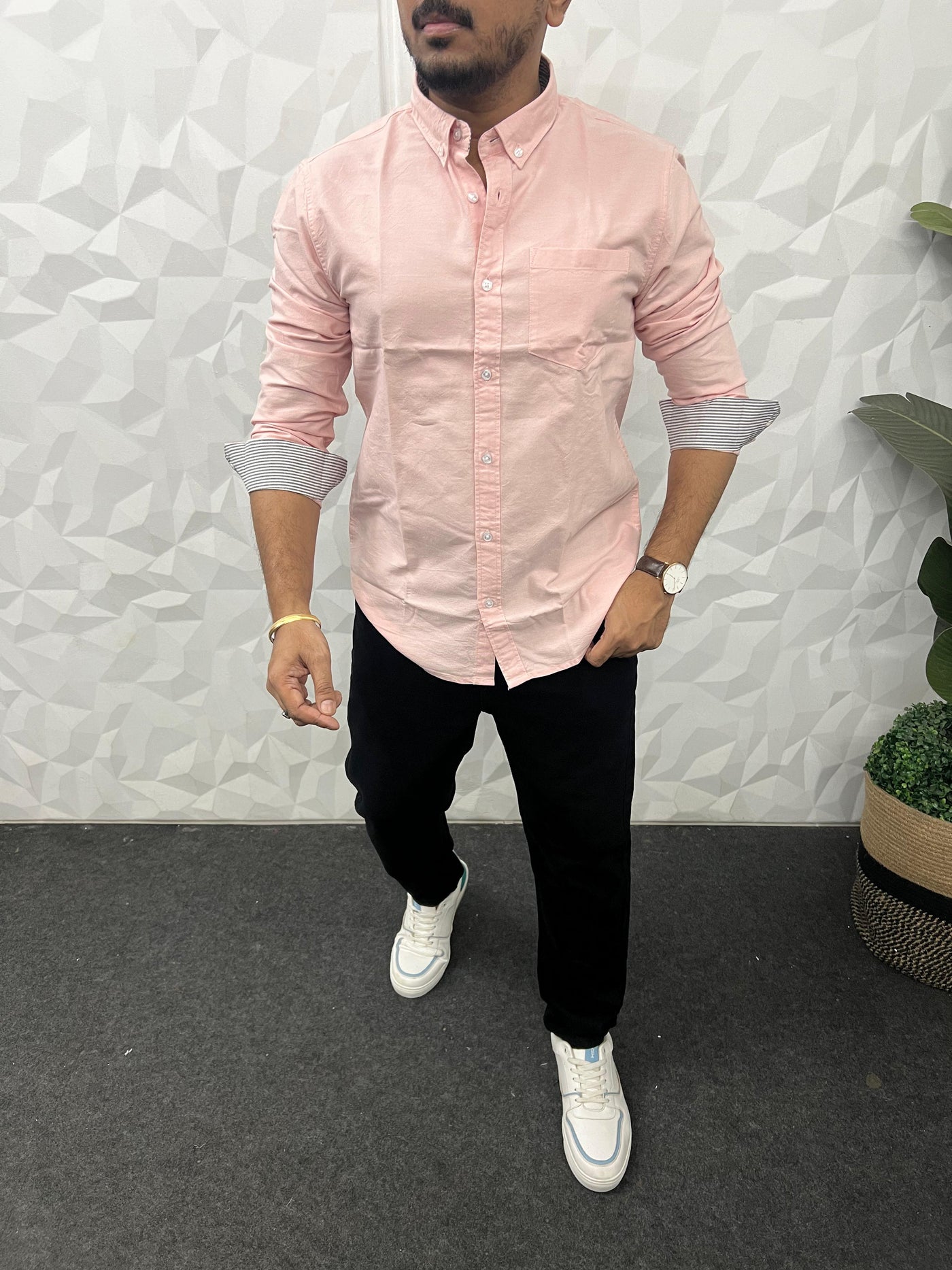 Yarn dyed premium oxford shirt