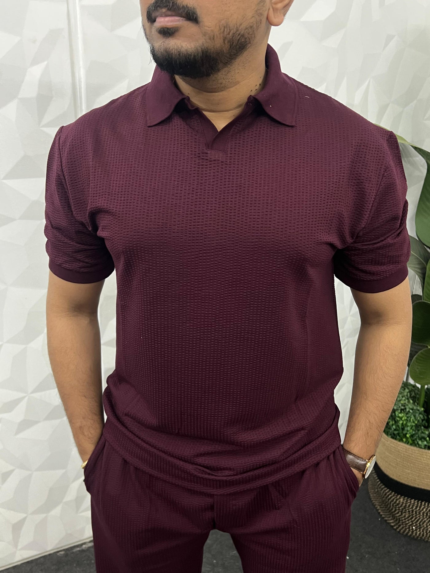 Cotton puff fabric cordset