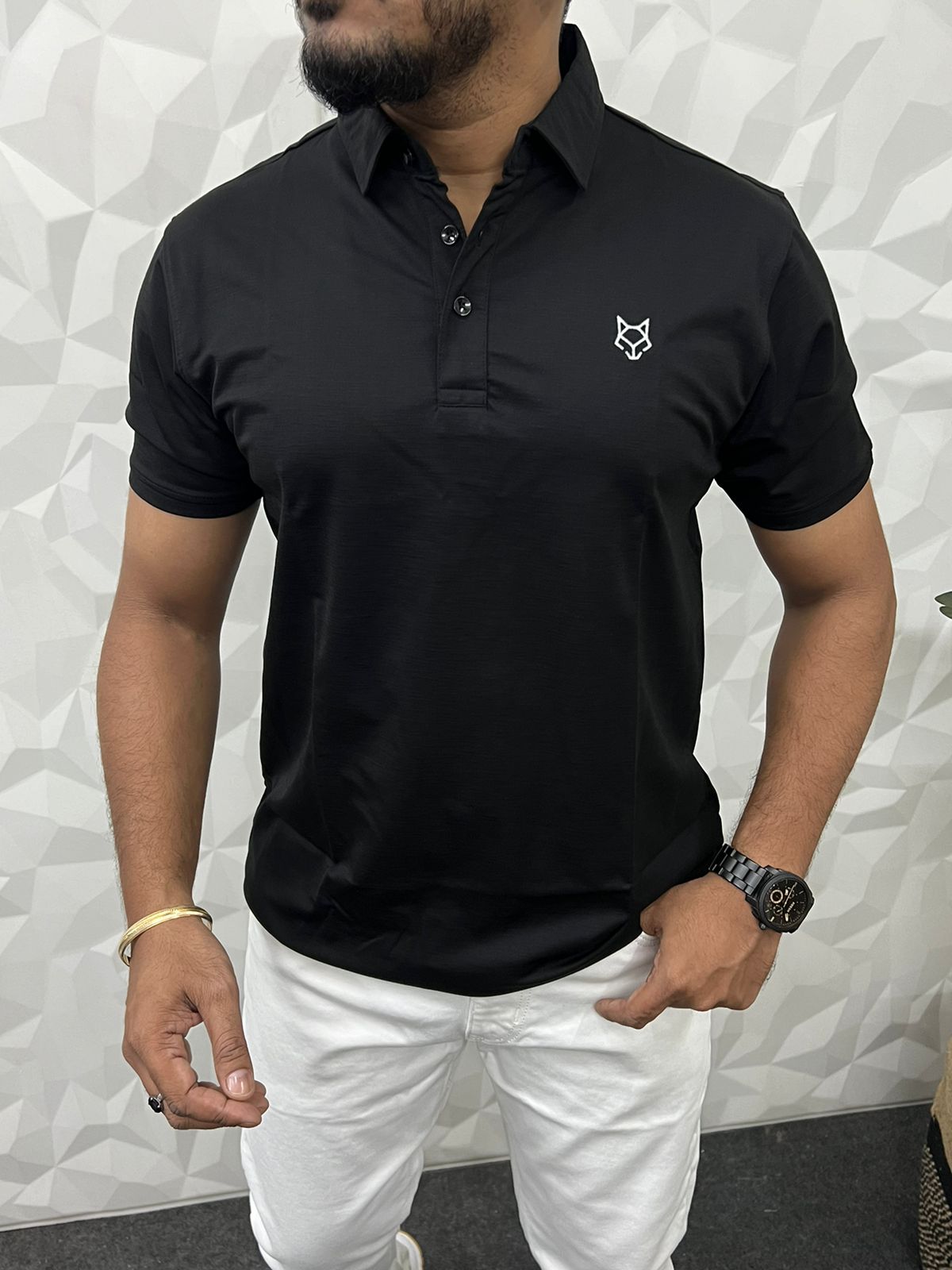 Glaze Imp lycra collar t-shirt ( black )