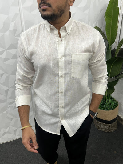 Khadi linen fabric plain shirt
