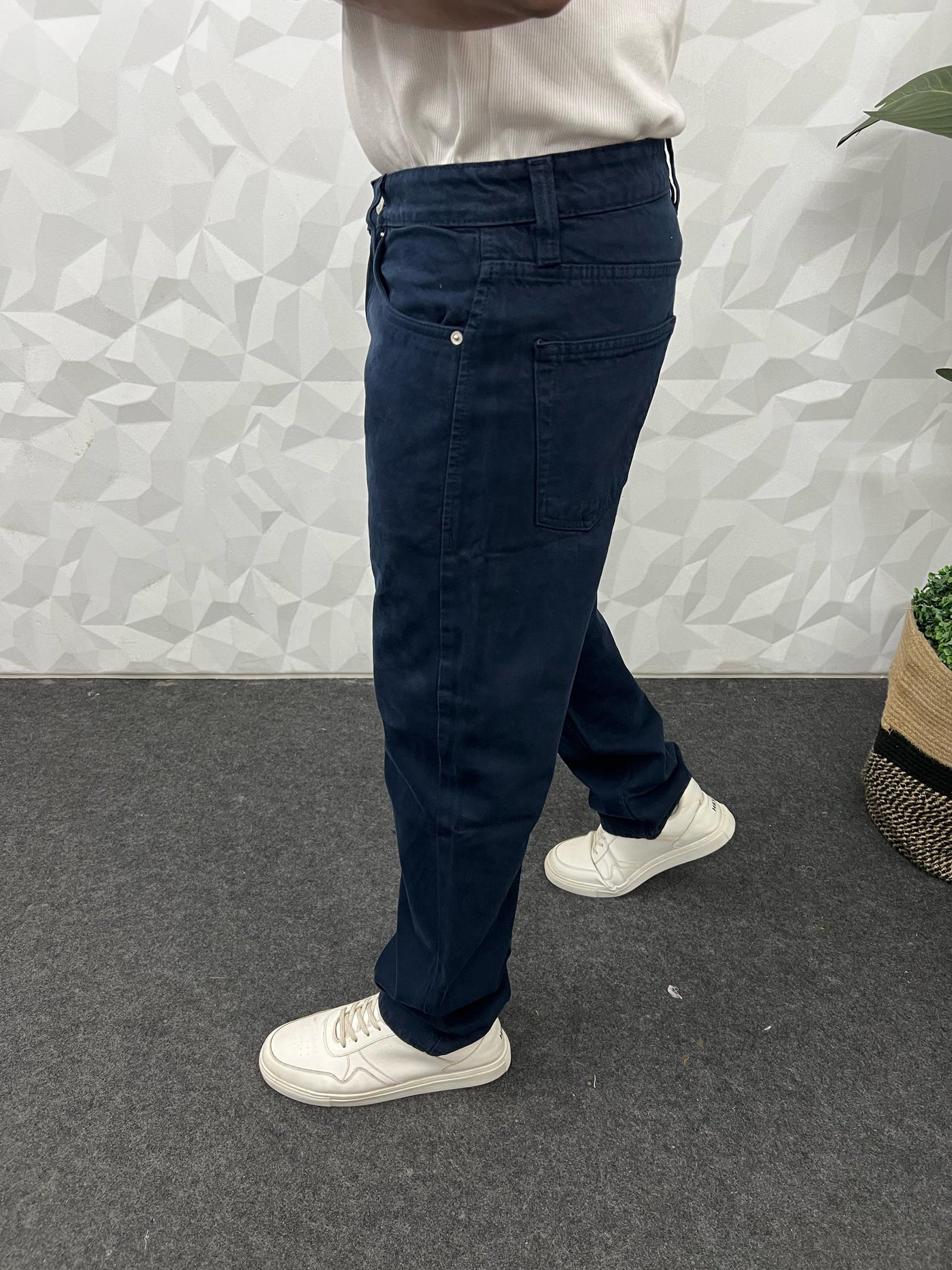 RFD fabric straight fit jeans
