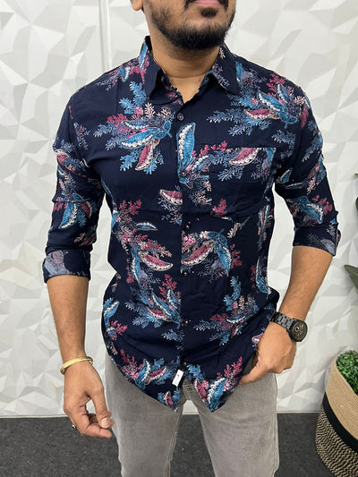 Vescos fabric printed shirt