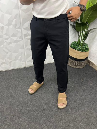 Linen fabric chinos