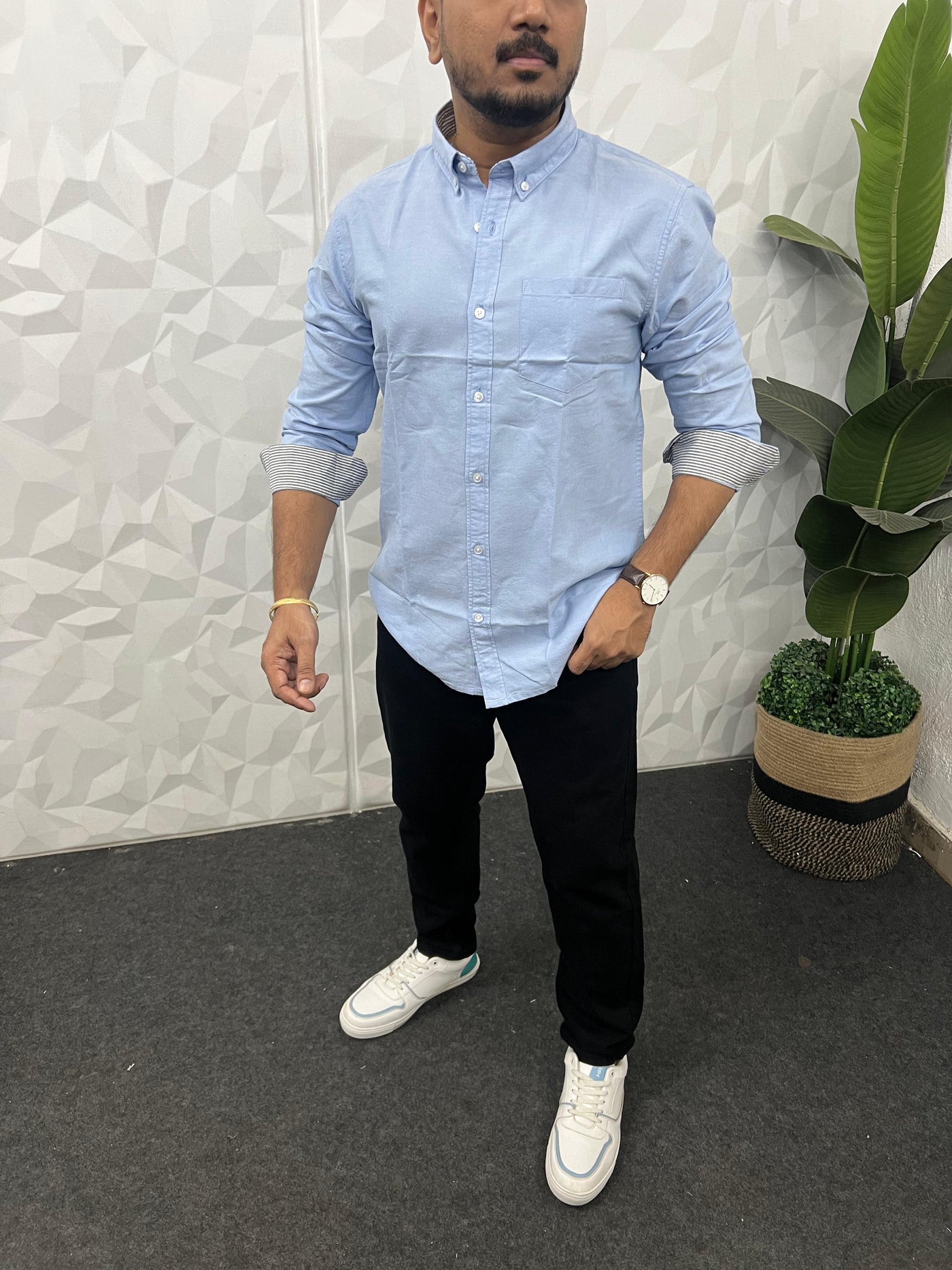 Yarn dyed premium oxford shirt