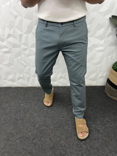 Linen fabric chinos